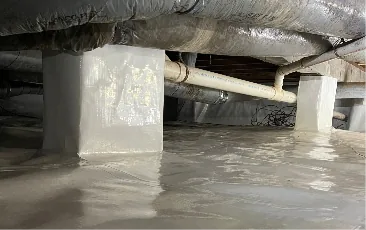 crawl space drainage encapsulation