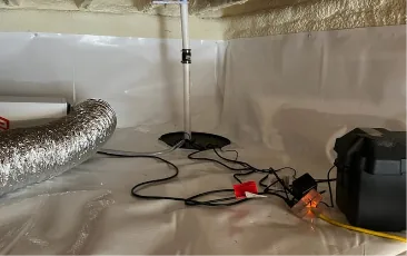 crawl space drainage sump pump